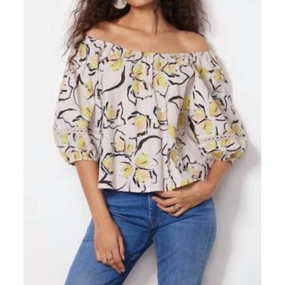 Velvet by Graham & Spencer Zoey in Lilypad print lace NWT Size Large Boho Garden - Picture 1 of 9